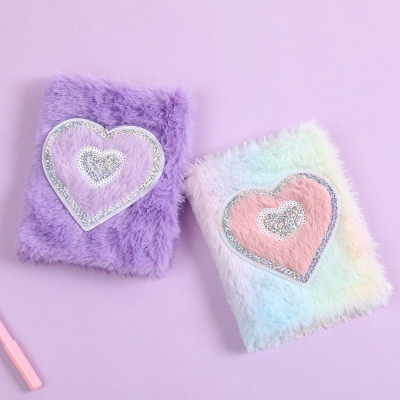 Licorne nouveau cahier en peluche petit dessin animé en peluche manuel Ins fille mignon Mini bloc-notes