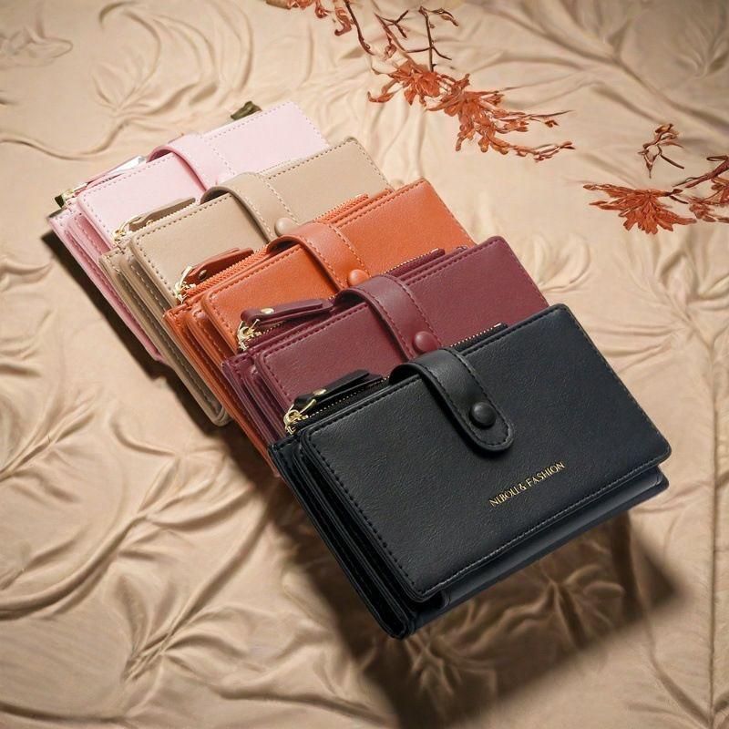 Portefeuille décontracté tendance, class pour femme grande capacité simple portefeuille femme vente en gros porte-monnaie à glissière